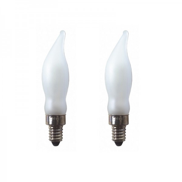 LED-Ersatz-Leuchtmittel - E10 - 230V - 0,6W - Frost - 2 Stück